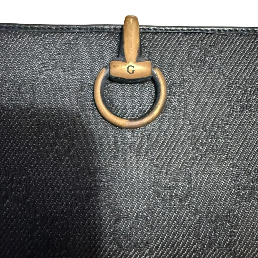 Gucci GG Canvas Horsebit Continental Wallet w/ Box and COA
